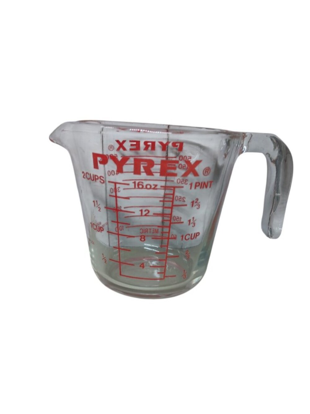 Vintage Pyrex Measuring Cup Set 2 Piece 1 Cup And 2 Cup Glass Kitchen Tool - Picture 3 of 13